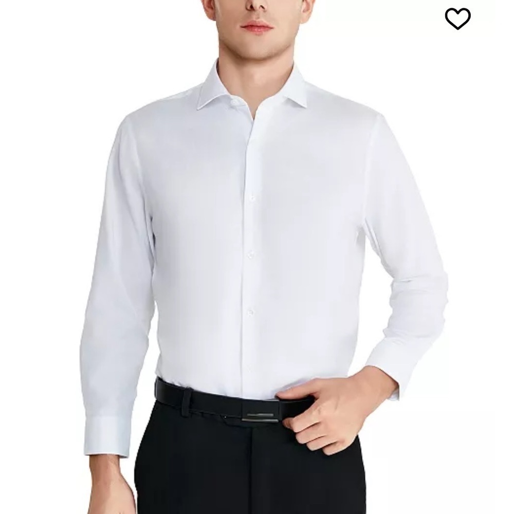 Perry Ellis “Portfolio” Crisp White Dress Shirt